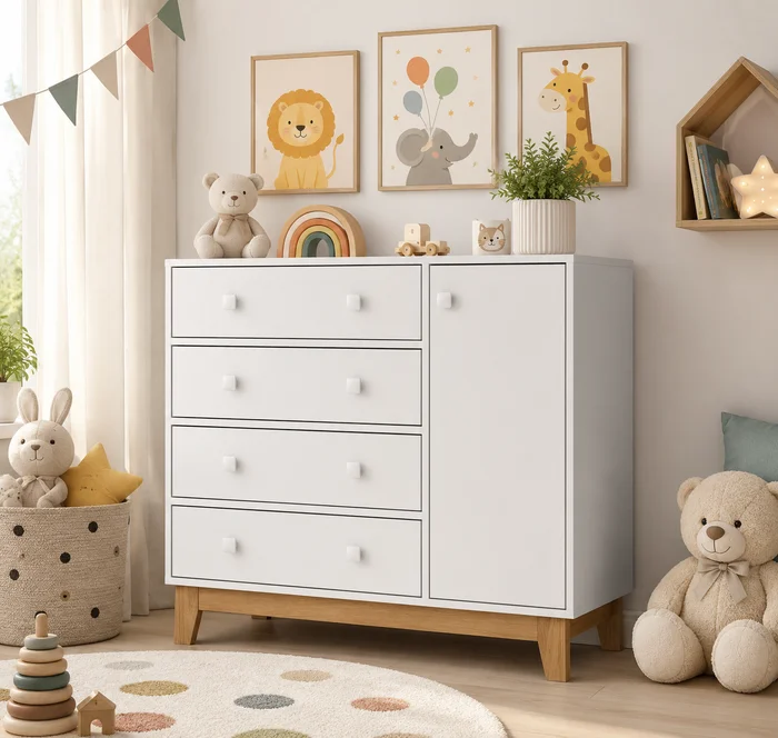 Cajonera Roma con puerta - Cómodas, Uruguay | RM Muebles y Deco