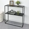 CONSOLA 2 NIVELES 78X27X78CM METAL NEGRO - Mesas de comedor, Uruguay | Decohogar, vista 2 de 3