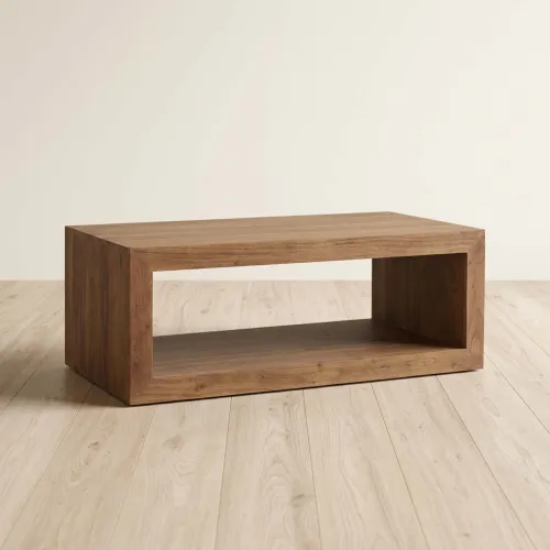 Mesa Ratona Madera Natural-beige Campo Natural en Marrón - Mesas de living, Uruguay | Divino