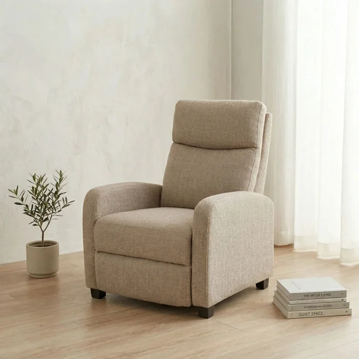 Butaca 1 Cuerpo Tela Repelente al Agua Living - Beige en Beige - Sillones y sofás, Uruguay | Ecowood