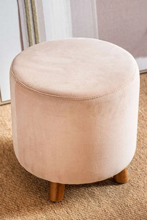 PUFF POLLY - TERCIOPELO ROSA en Rosa - Butacas, banquetas y puffs, Uruguay | La Iberica