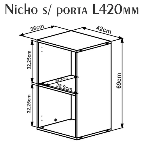Nicho L420 Estanteria Modular  | 25720 - Bibliotecas, Uruguay | World Vigo