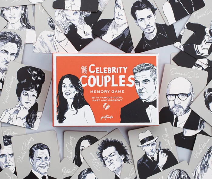 Juego Memo Celebrity couples - Decoración, Uruguay | Martinika Deco