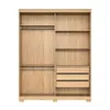 Ropero 2 puertas corredizas con espejo - Nordik en Beige - Roperos y placares, Uruguay | Ecowood, vista 3 de 3