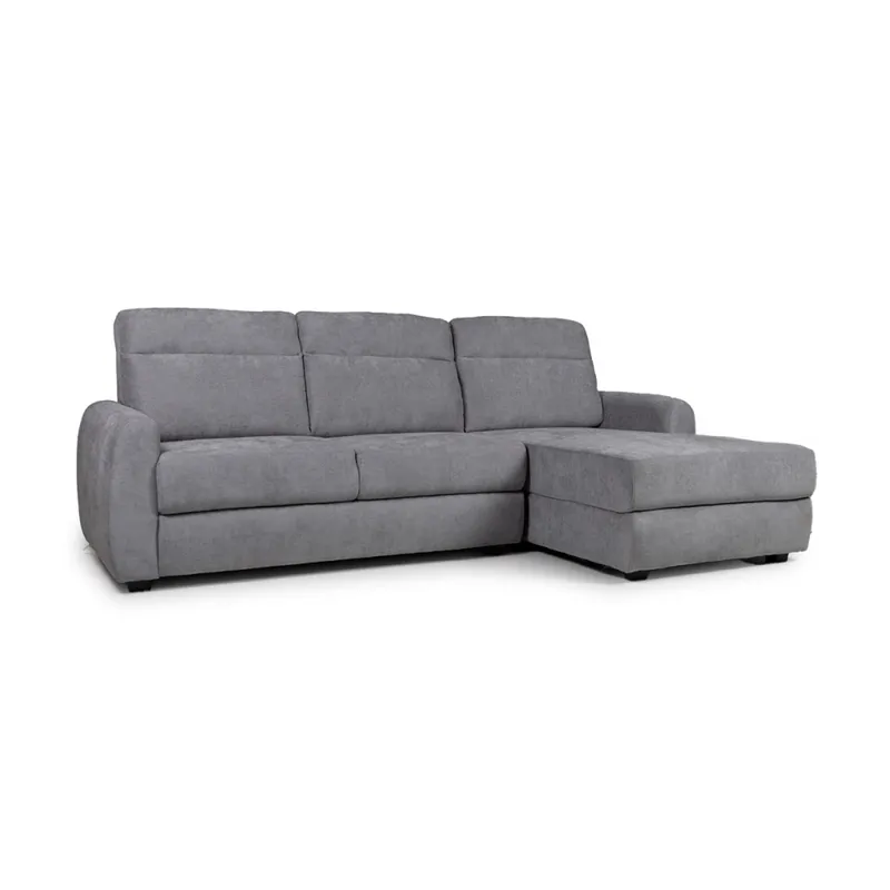 Rinconera Elyon - Tela Microfibra - Chaise derecho - 9250 (Grafito) en Gris - Sillones y sofás, Uruguay | NYR