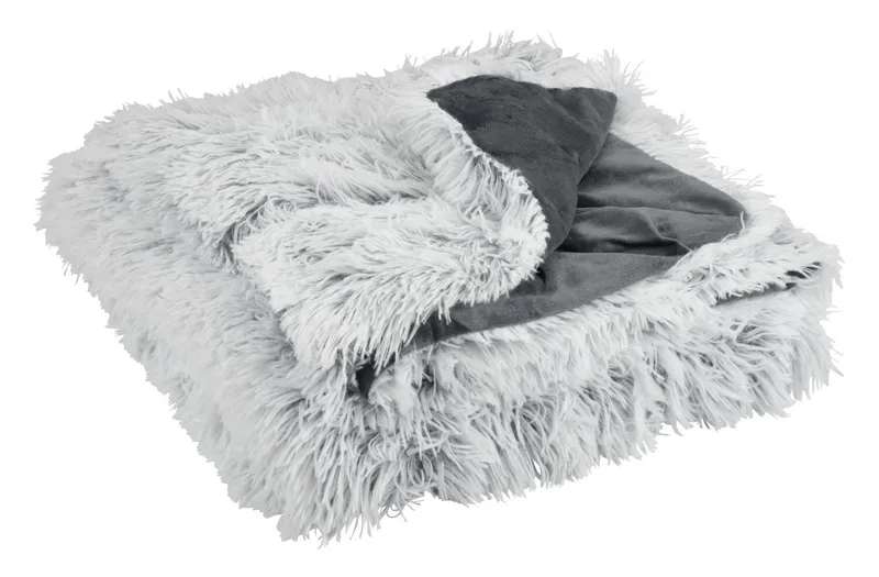 Manta LOTUS 135x195 blanco/gris en Blanco/gris - Textiles, Uruguay | JYSK