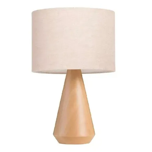 Lámpara de Mesa Cónica Madera Natural en Madera natural - Lámparas de mesa, Uruguay | Finkel