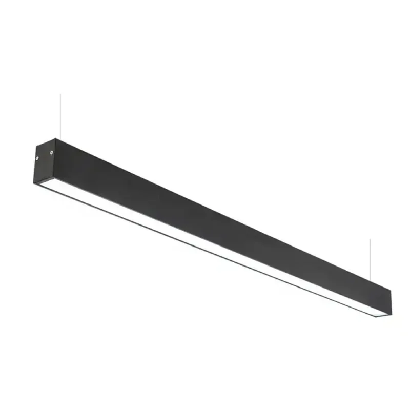 Luminaria Lineal LED 36W Negro Luz Cálida 120cm en Negro - Lámparas colgantes, Uruguay | Serlux, vista 4