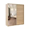 Ropero puertas corredizas con Espejo 2.1 - Hanover en Madera natural - Roperos y placares, Uruguay | Rústico Hogar, vista 1 de 2