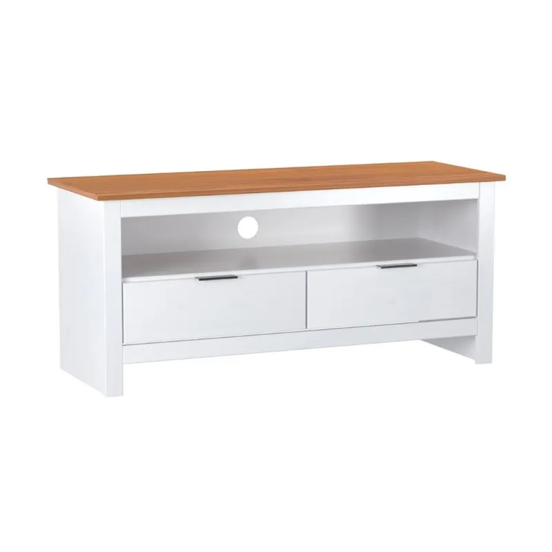 Rack Linea Boston - Blanco en Blanco - Muebles para TV, Uruguay | La Cueva Muebles