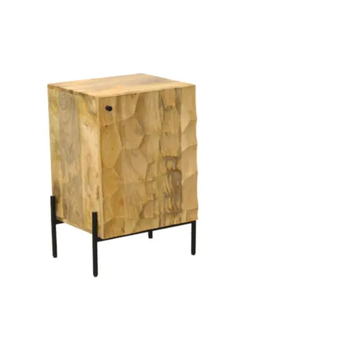 M-263 Mesa de luz 45x40x70 en Madera natural - Mesas de luz, Uruguay | Victoriana