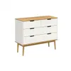 Cómoda 4 Cajones - Línea Praga - Roble/Blanco - Cómodas, Uruguay | Ecowood, vista 2 de 7