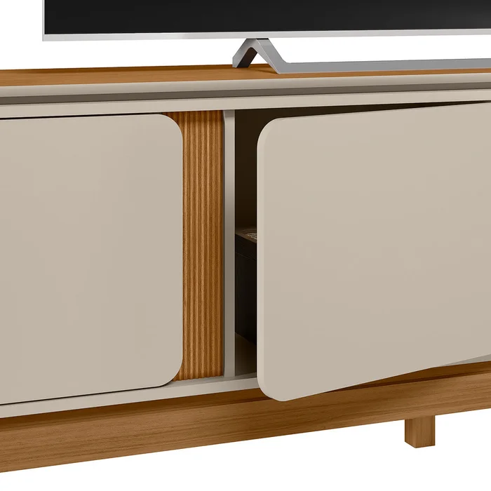 Rack para TV Istambul 200cm Patas en madera maciza en Beige - Muebles para TV, Uruguay | Balton, vista 10
