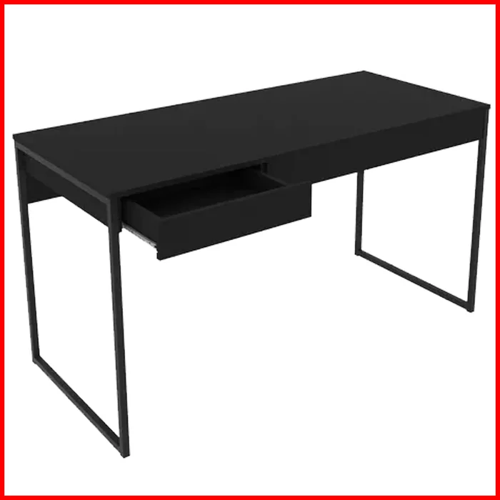 Escritorio con cajon – ME 4156 en Negro - Escritorios y sillas de escritorio, Uruguay | Punto Unión, vista 3