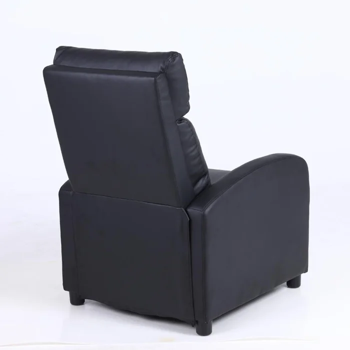 Sillon reclinable 1 cuerpo con masajeador y calefaccion - Negro en Negro - Sillones y sofás, Uruguay | La Cueva Muebles, vista 6