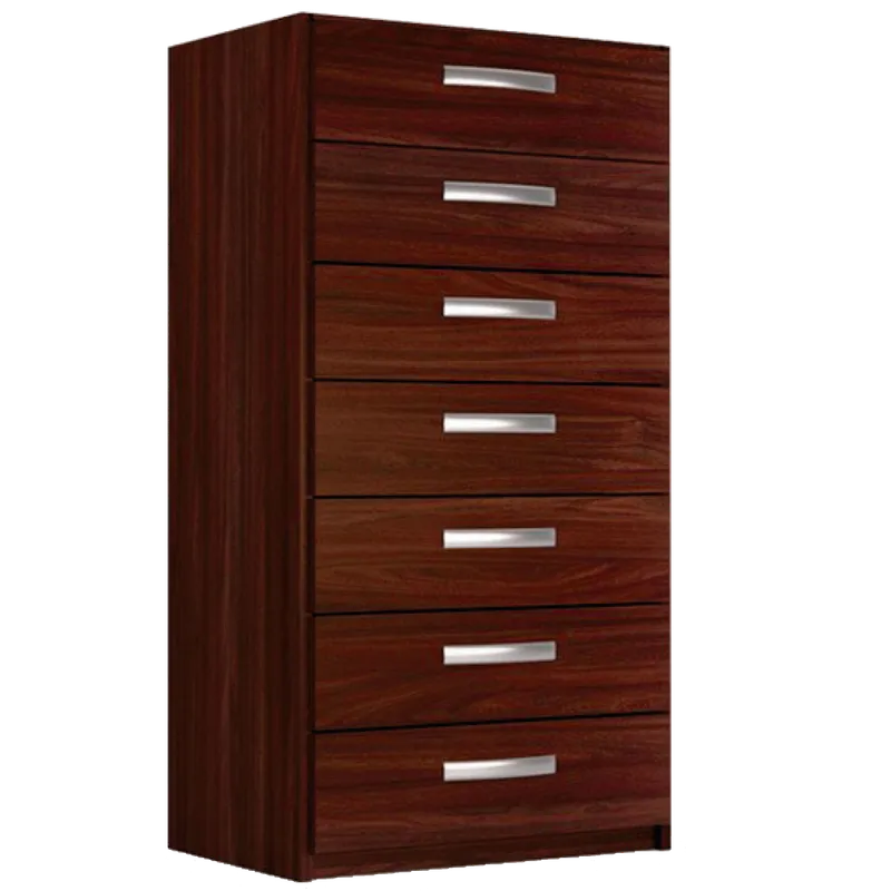 Comodas Cajoneras 7 Cajones Dormitorio Negro 078 en Negro - Cómodas, Uruguay | Muebles Express