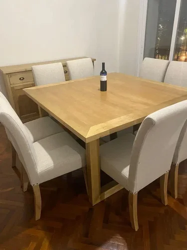 Juego Comedor Cuadrado 8 Sillas 140x140 Mesa Monaco Ozark A Eleccion en A Eleccion - Mesas de comedor, Uruguay | Ozark Home, vista 2