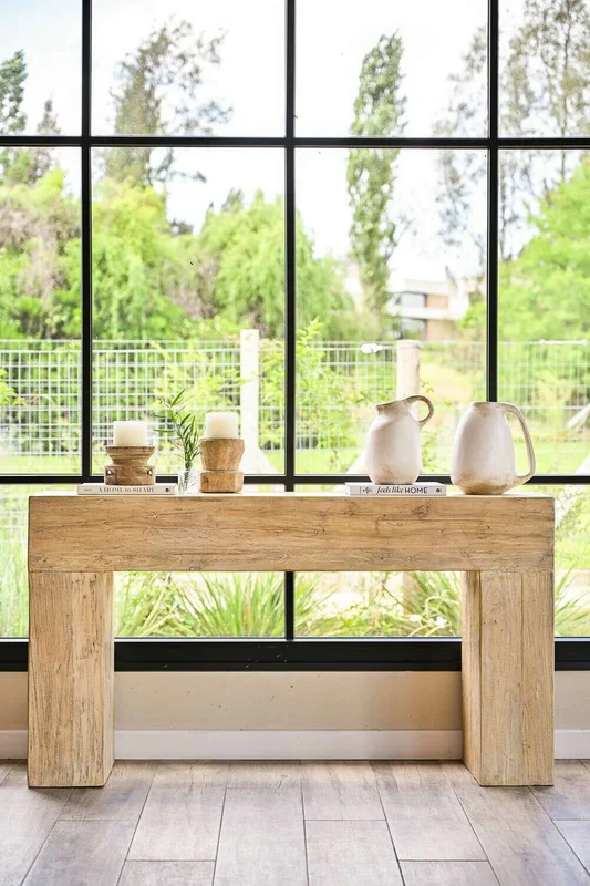MESA DE ARRIMO / CONSOLA TAURET - 1.42 MTS en Madera natural - Bibliotecas, Uruguay | La Iberica, vista 12