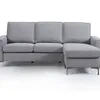 Sofá con Chaise ENZO - Gris en Gris - Sillones y sofás, Uruguay | Finkel, vista 2 de 5