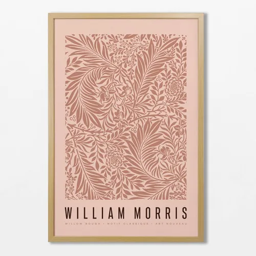 William Morris - Willow bough N.02 en Rosa - Láminas, Uruguay | La Cuadrería