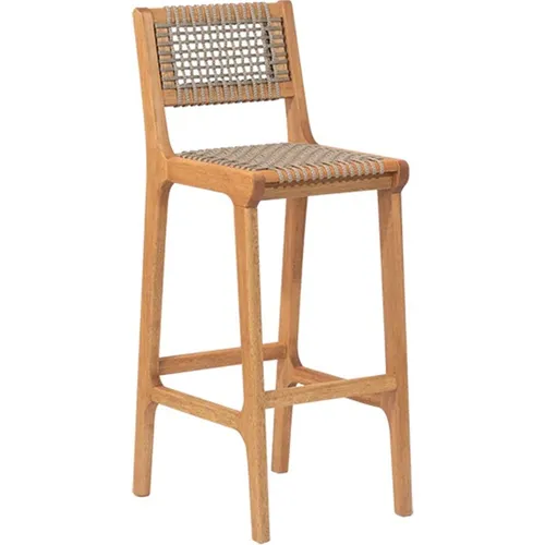 BANQUETA ALTA TRACO CUERDA RAMI 40x46x106/75CM JATOBA - Muebles para el exterior, Uruguay | Vinibel