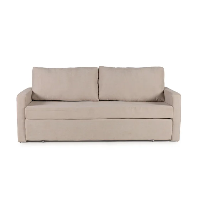 Sofá Cama Lucca - Tela Microfibra - Berlin 02 (Beige) en Beige - Sillones y sofás, Uruguay | Nyr, vista 5