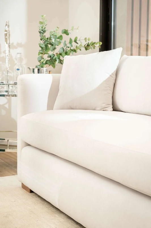 SILLON GINEBRA CURVO - LINO ANTIMANCHAS en Blanco - Sillones y sofás, Uruguay | La Iberica, vista 17