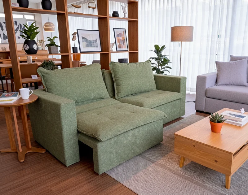 SOFA CAMA RETRACTIL/RECLINABLE TREVO 236CM en Gris - Sillones y sofás, Uruguay | Balton, vista 14