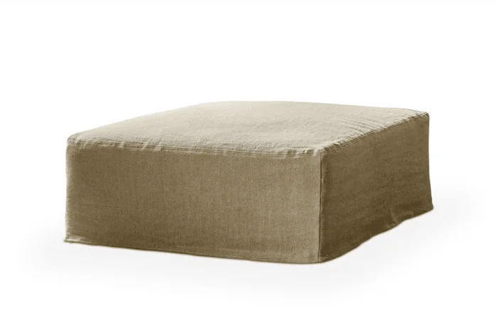 PUFF ARLES 100X100XH40 LINO BEIGE en Beige - Sillones y sofás, Uruguay | Masinfinito Casa, vista 3