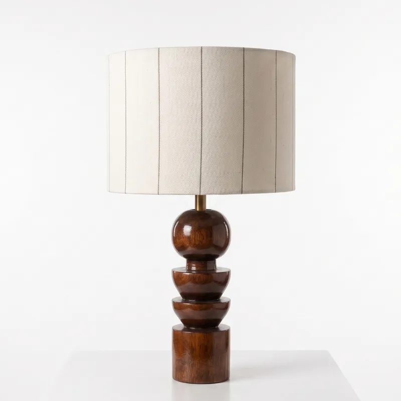 Lampara Nara Chocolate en Marrón - Lámparas de mesa, Uruguay | Fagu Projects