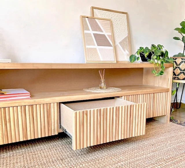 Rack con cajones varillados en Madera natural - Muebles, Uruguay | Decoramuss, vista 3