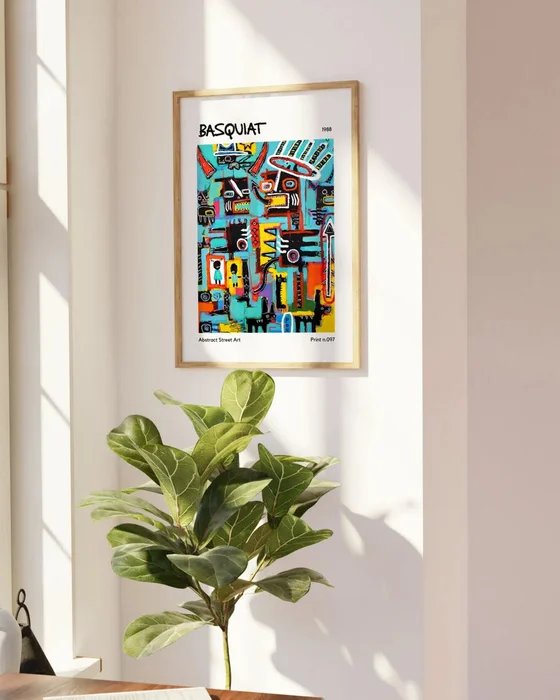 Basquiat - Street Art en Multicolor - Láminas, Uruguay | La Cuadrería, vista 2