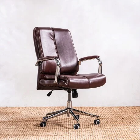 Silla De Oficina Zara - Chocolate en Marrón - Escritorios y sillas de escritorio, Uruguay | Aihaus