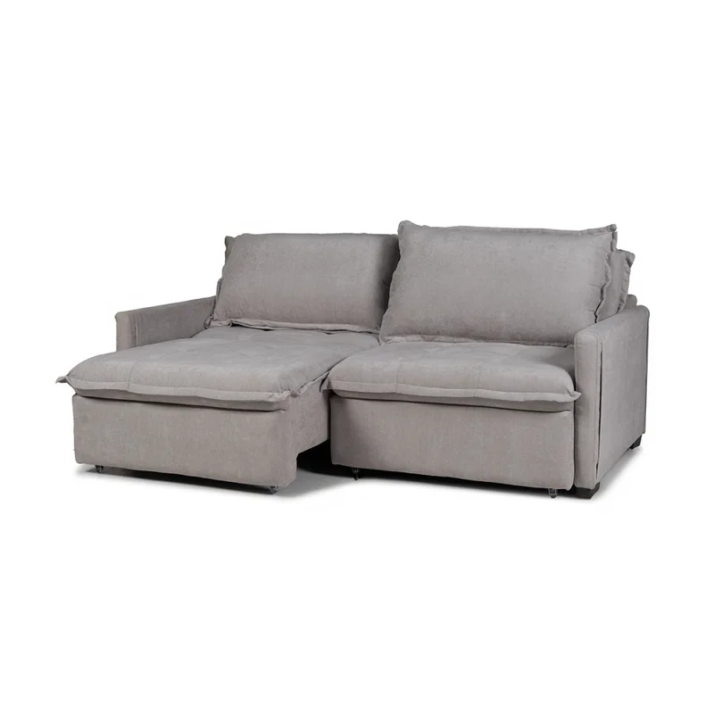 Sofá Cama Oliver - Tela Microfibra - 12074 (Ceniza) en Gris - Sillones y sofás, Uruguay | NYR, vista 3