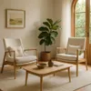 Promo 2 Butacas Nordicas Zen en Beige - Butacas, banquetas y puffs, Uruguay | La Cueva Muebles, vista 1 de 10