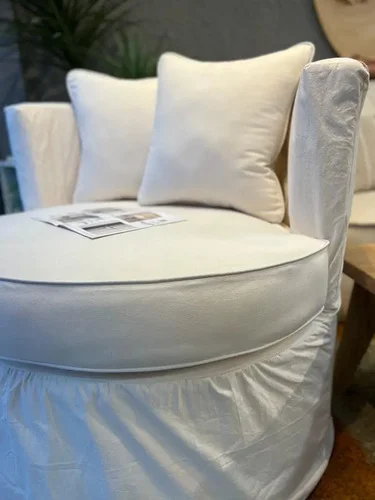 Butaca Ozark Genova 1 Cuerpo Tela Diseño Moderno A Elección A Eleccion en Blanco - Sillones y sofás, Uruguay | Ozark Home, vista 6