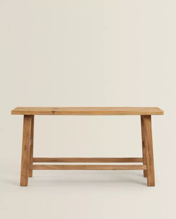 BANCO DE MADERA OLMO - Butacas, banquetas y puffs, Uruguay | Zara Home, vista 2