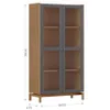 Cristalero 2 Puertas 1.90 Barcelona - Aparadores y recibidores, Uruguay | Aihaus, vista 3 de 3