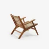 Butaca Grignoon de madera maciza de acacia y ratán sintético trenzado en Beige, Natural - Butacas, banquetas y puffs, Uruguay | Kavehome, vista 7 de 8