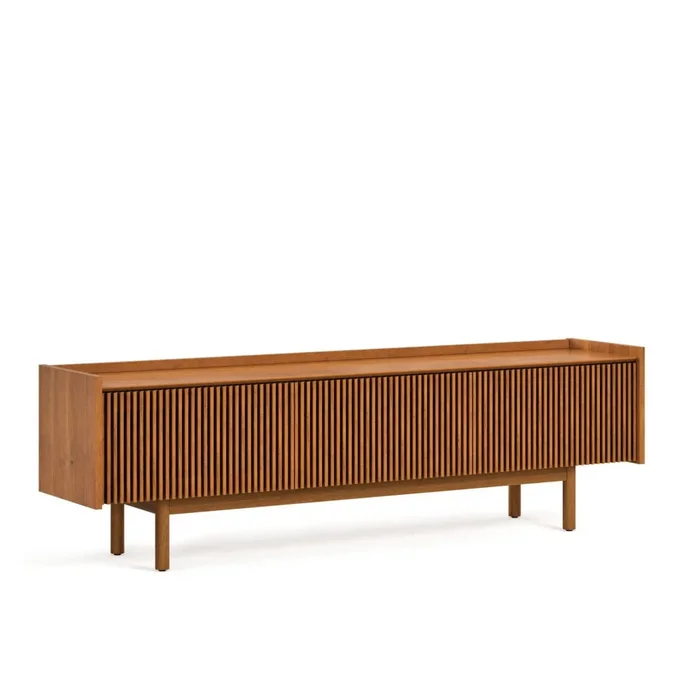 Rack de TV Dune Ripiado 1.8 - Línea Nevada - Marrón en Madera natural - Muebles para TV, Uruguay | Ecowood, vista 2