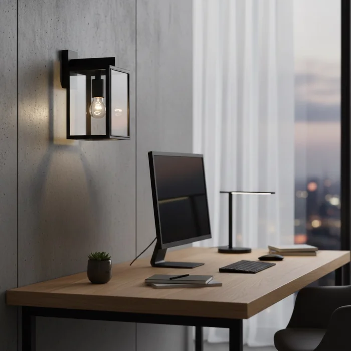 Aplique de Pared Urban Box en Negro - Iluminación, Uruguay | La Perla, vista 2