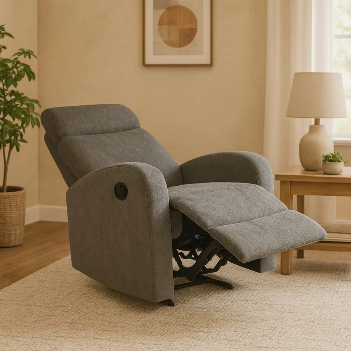 Reclinable Fine 1 cuerpo, grafito — Serra Amoblamientos en Gris - Sillones y sofás, Uruguay | Serra Amoblamientos, vista 2