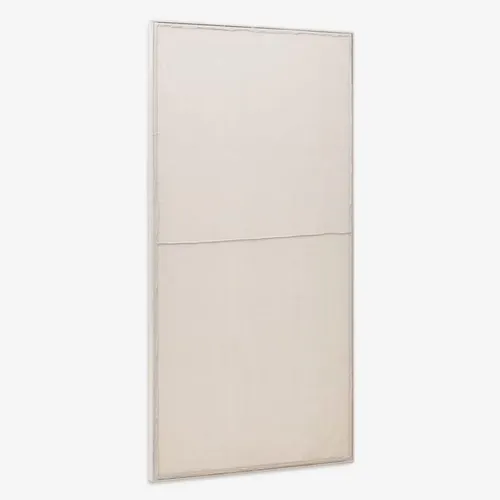 Cuadro Maha blanco con línea horizontal 110 x 220 cm en Beige - Decoración de pared, Uruguay | Kavehome
