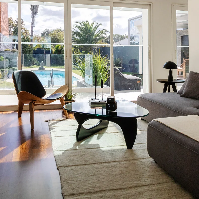 Mesa Noguchi - Madera negra en Negro - Mesas de living, Uruguay | Walnut, vista 3