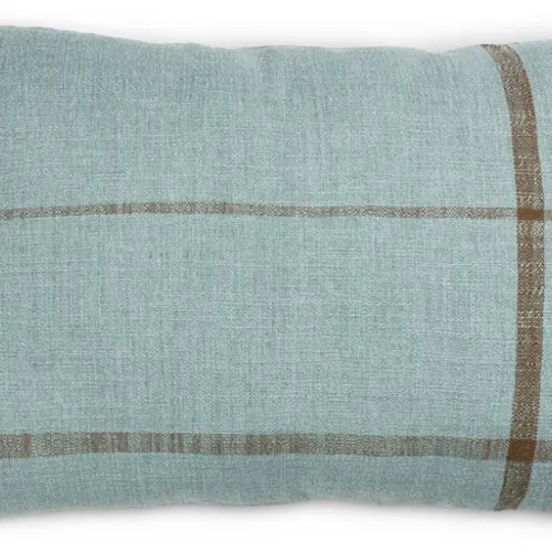 Almohadón HALLON 40x60 azul/marrón en Azul - Textiles, Uruguay | JYSK
