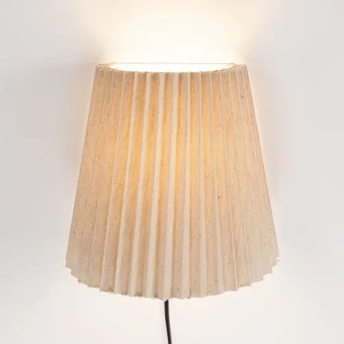 Aplique De Pared Scall Natural/beige Madera Wmrjbsivj en Beige - Iluminación, Uruguay | Divino