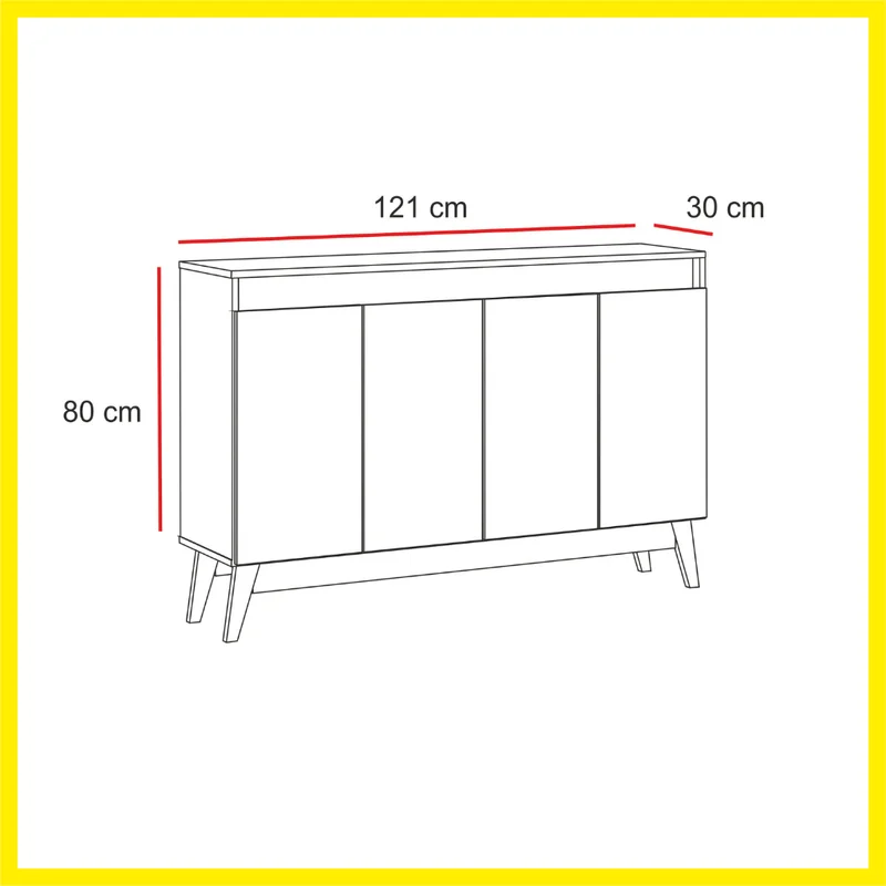 Producto: Aparador 347 de AMARELO - Muebles para TV, Uruguay | Amarelo, vista 3