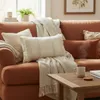 ALMOHADON TRENZAS Y FLECOS 50x30CM CREMA en Off-white - Textiles, Uruguay | Decohogar, vista 3 de 3