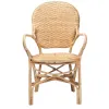 SILLA BISTRO RATTAN NATURAL C/BRAZOS 46X51X89H - Sillas, Uruguay | Vinibel, vista 3 de 5