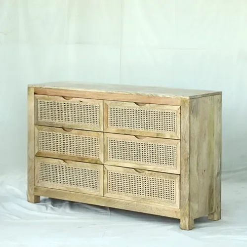 A111A Cómoda 135x40x85 en Madera natural - Cómodas, Uruguay | Victoriana